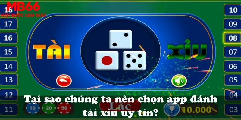 Tại sao chúng ta nên chọn app đánh tài xỉu uy tín